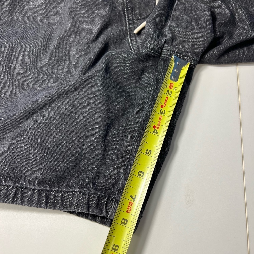 Hollister S pull-on Men's Black/Gray Casual Shorts slit pockets - Picture 6 of 9